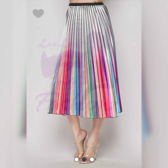 Dresses & Skirts - Love on Skirt- RAINBOW